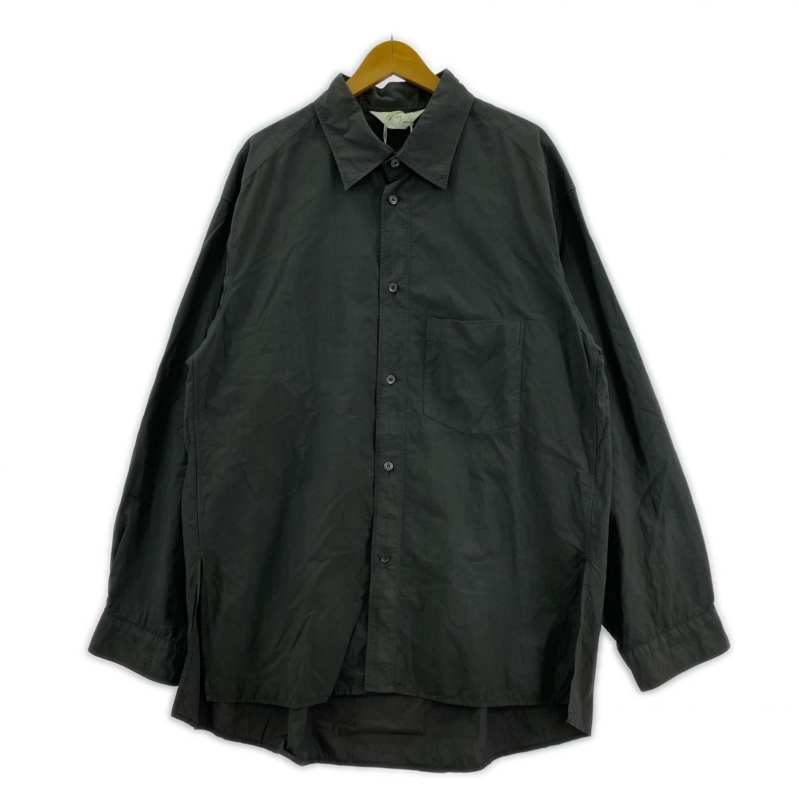 長袖シャツ 25SS DYED SHRINK OVER SHIRT 2 グレー