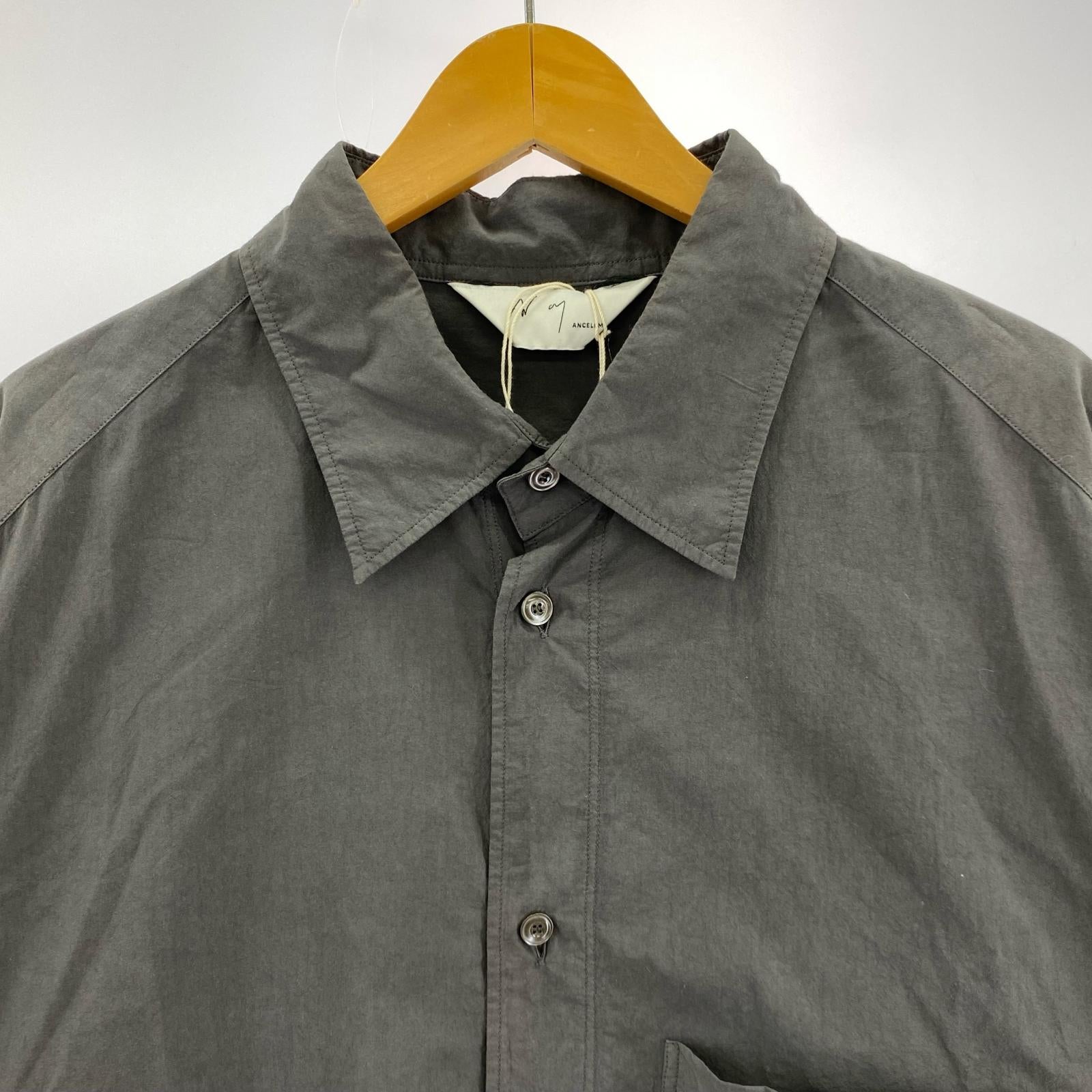 長袖シャツ 25SS DYED SHRINK OVER SHIRT 2 グレー