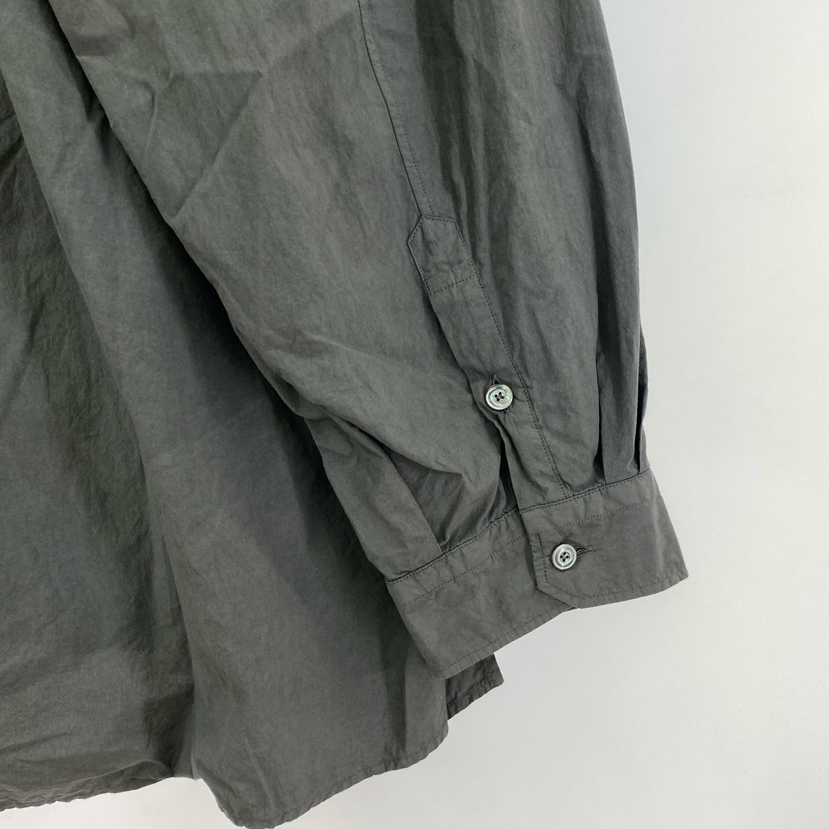 長袖シャツ 25SS DYED SHRINK OVER SHIRT 2 グレー