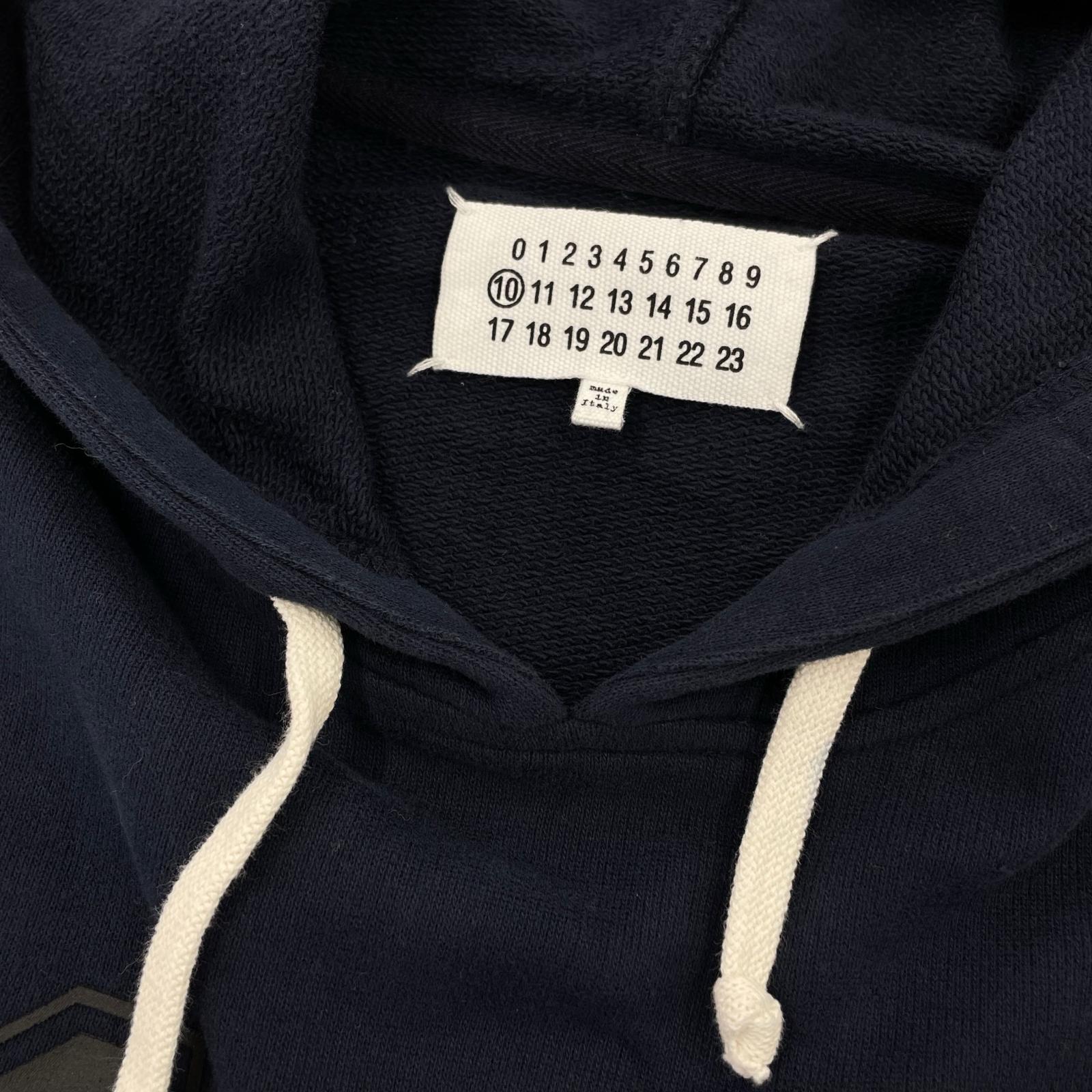 パーカー MAISON MARGIELA 10 プリントPOパーカー 48 ネイビー 48 ネイビー