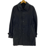 ジャケット COMME des GARCONS SHIRT 製品染ステンカラーコート XS ブラック ブラック
