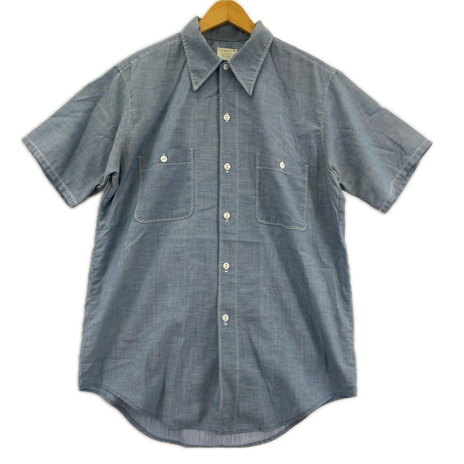 半袖シャツ 70s BIG MAC Penney ポリコットン(-) ブルー