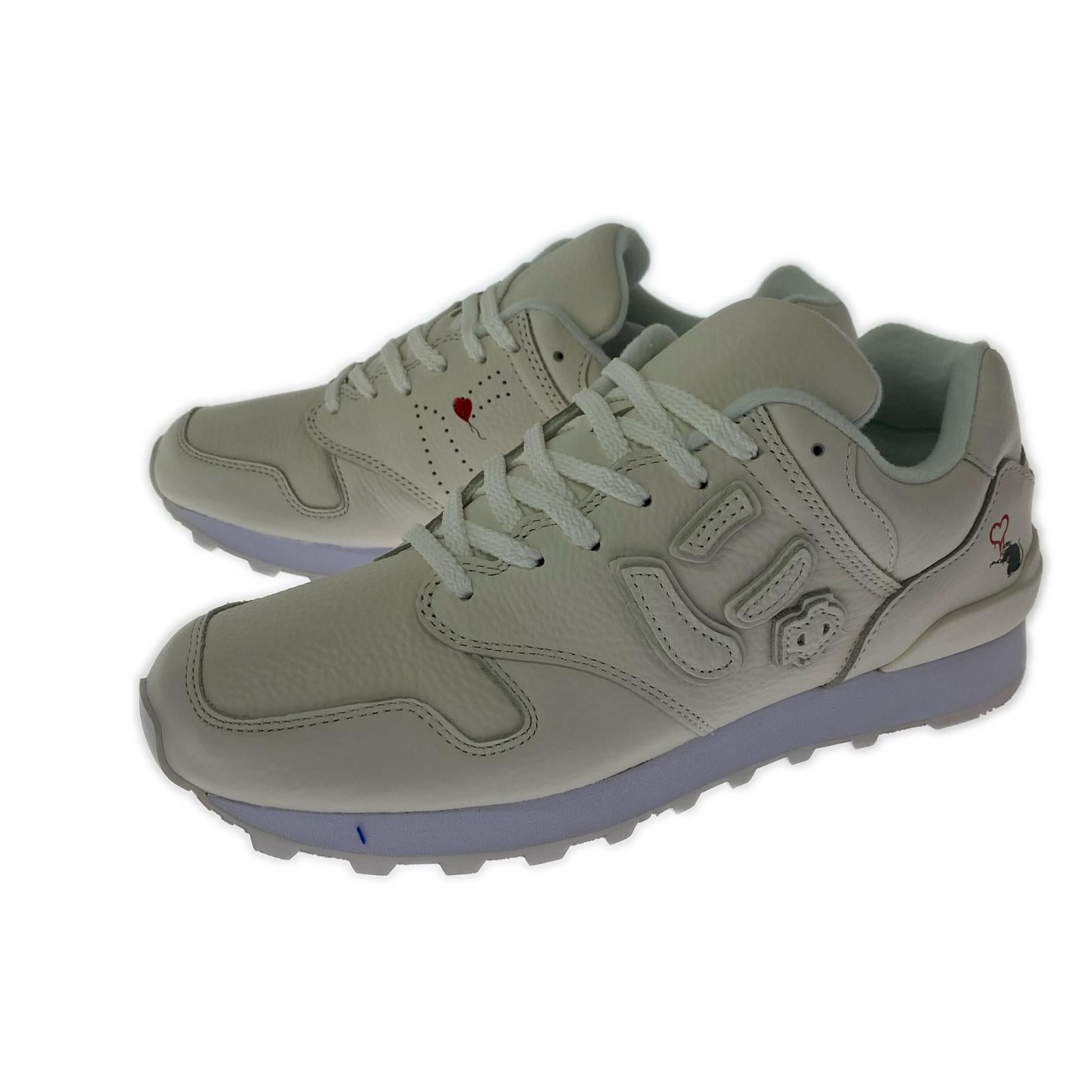 スニーカー US7.5 バンクシー WHITE 25.5cm (US7 1/2 UK7 EU41) ホワイト