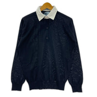 24AW Cleric Knit Polo Shirt 36 NVY