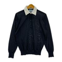 24AW Cleric Knit Polo Shirt 36 BLK DNA02S S000 14HB