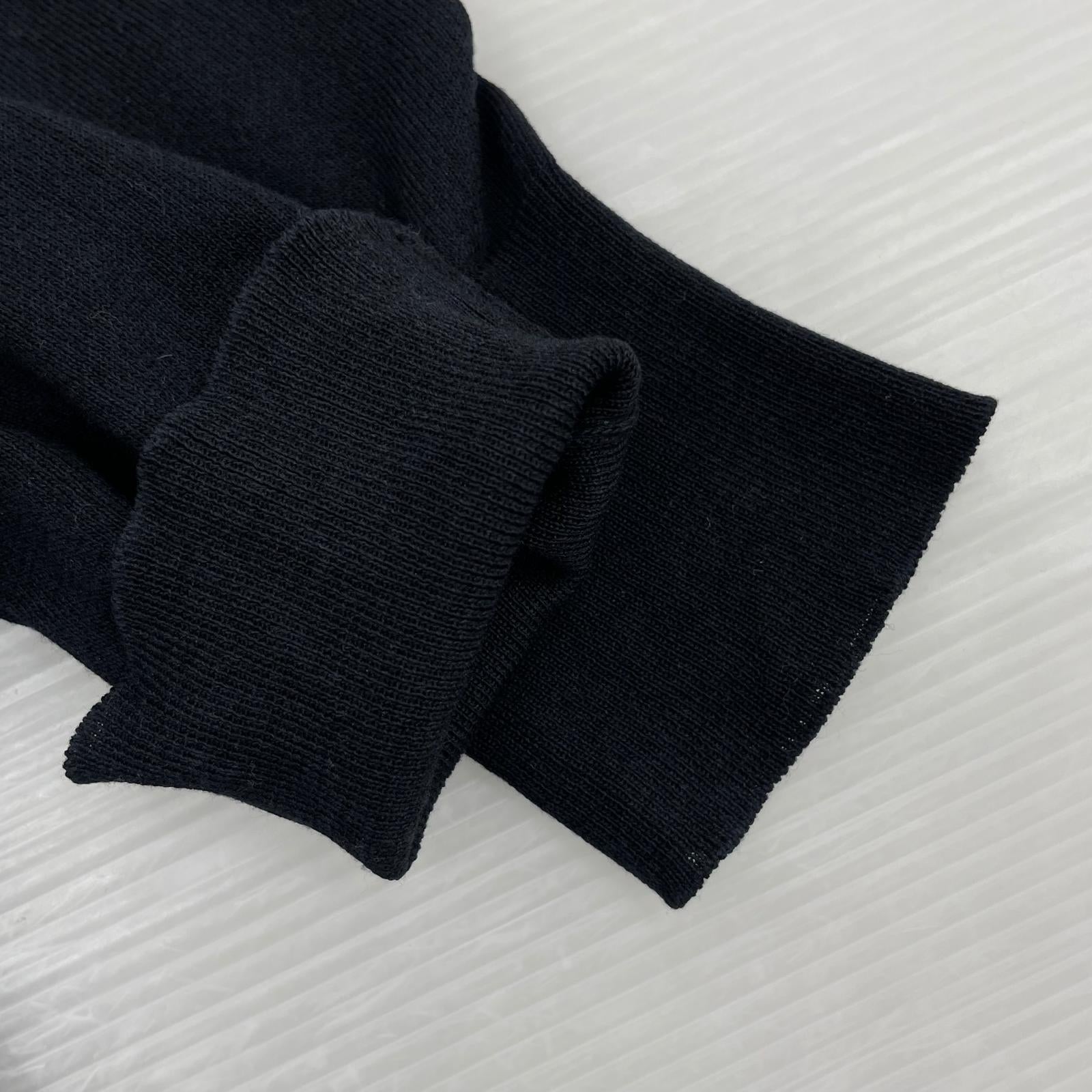 24AW Cleric Knit Polo Shirt 36 BLK DNA02S S000 14HB
