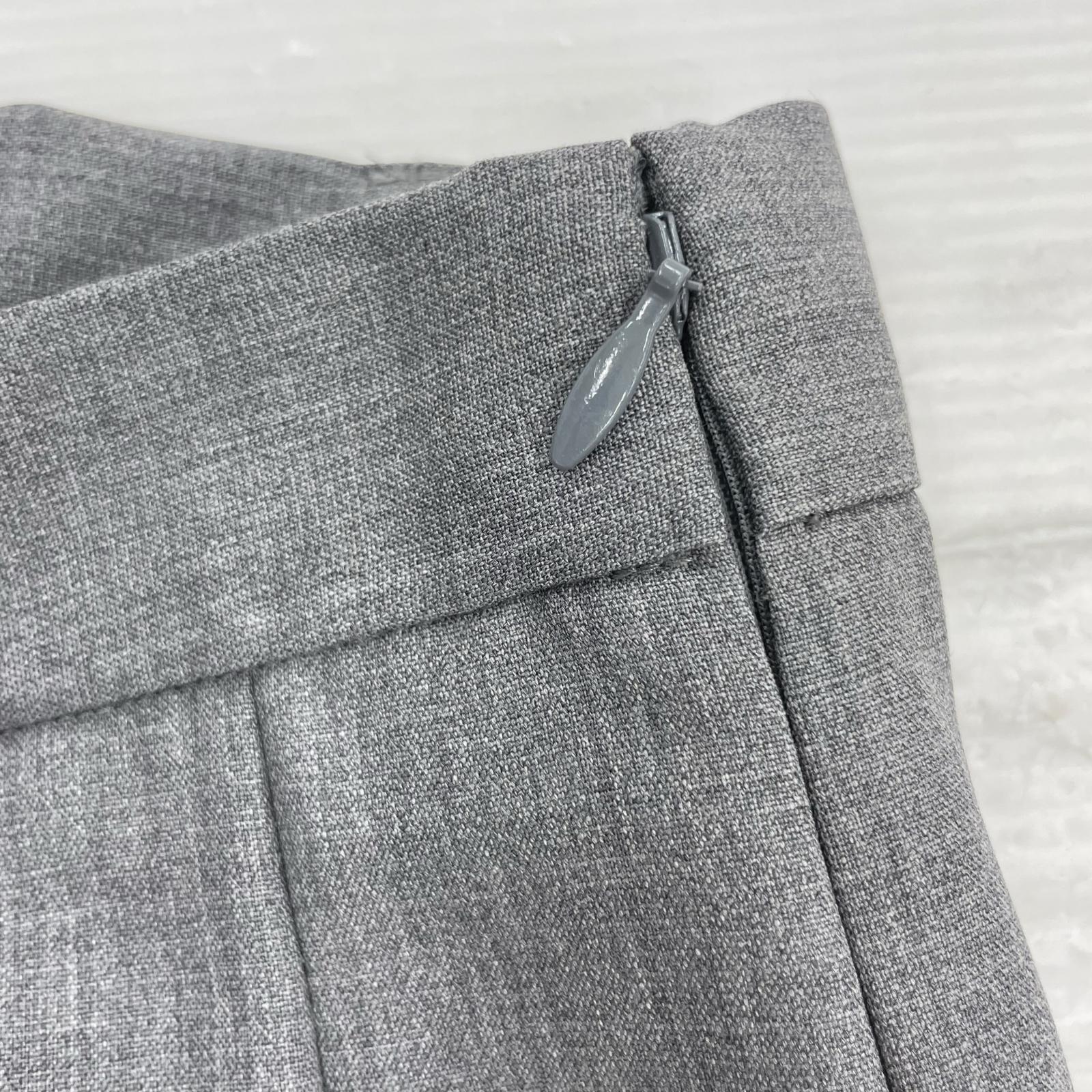 24AW Wool Pleats Skirt 36 GRY