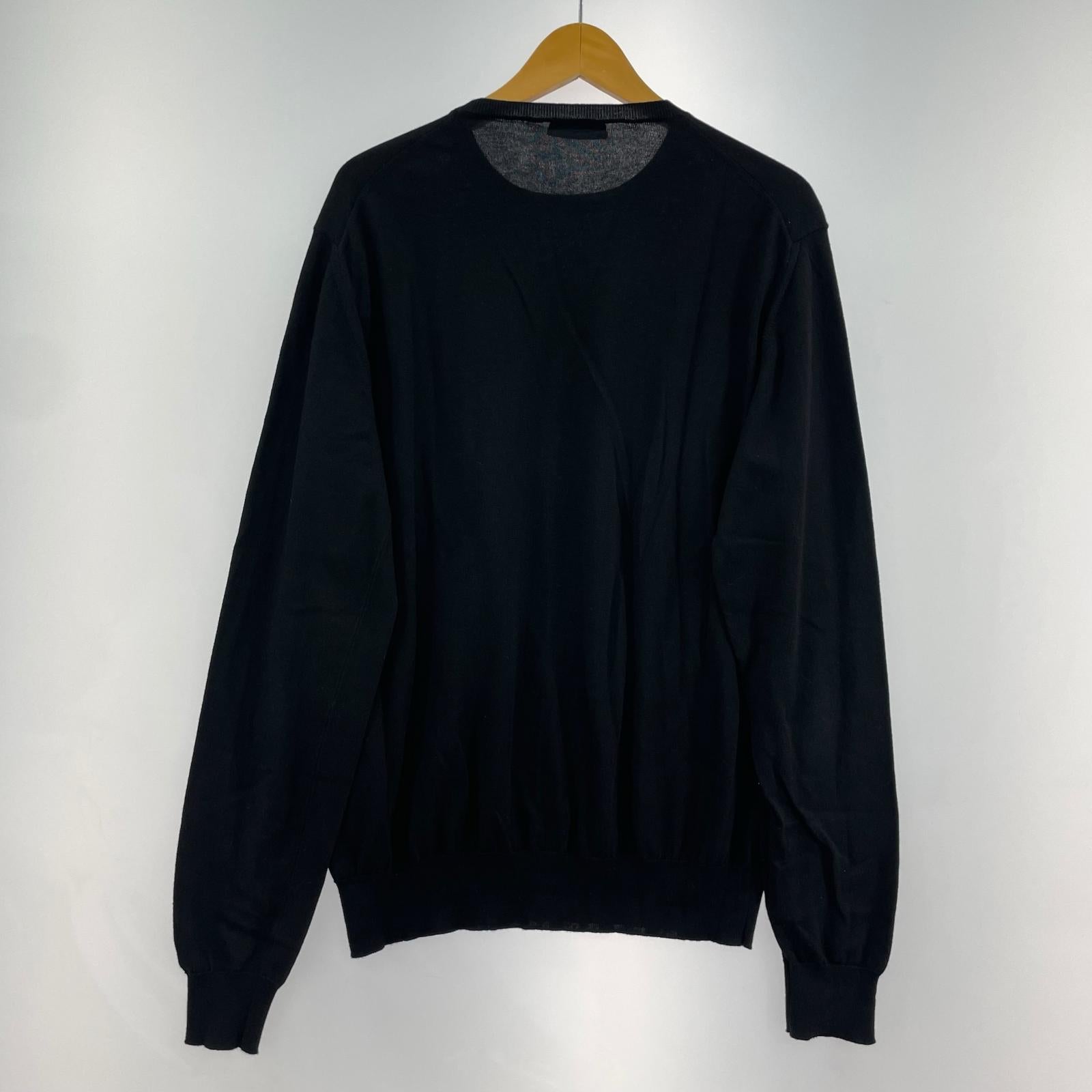 22AW Wool Crew Neck Knit 50 BLK