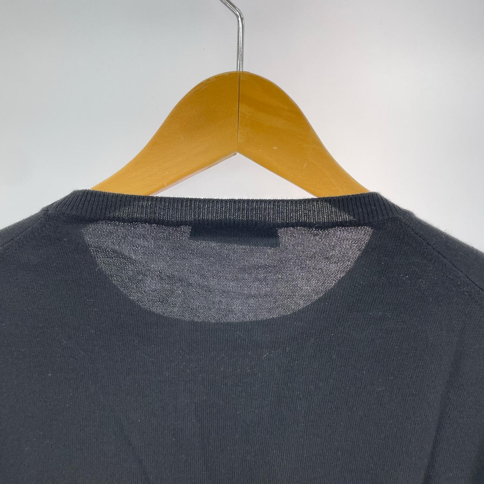 22AW Wool Crew Neck Knit 50 BLK