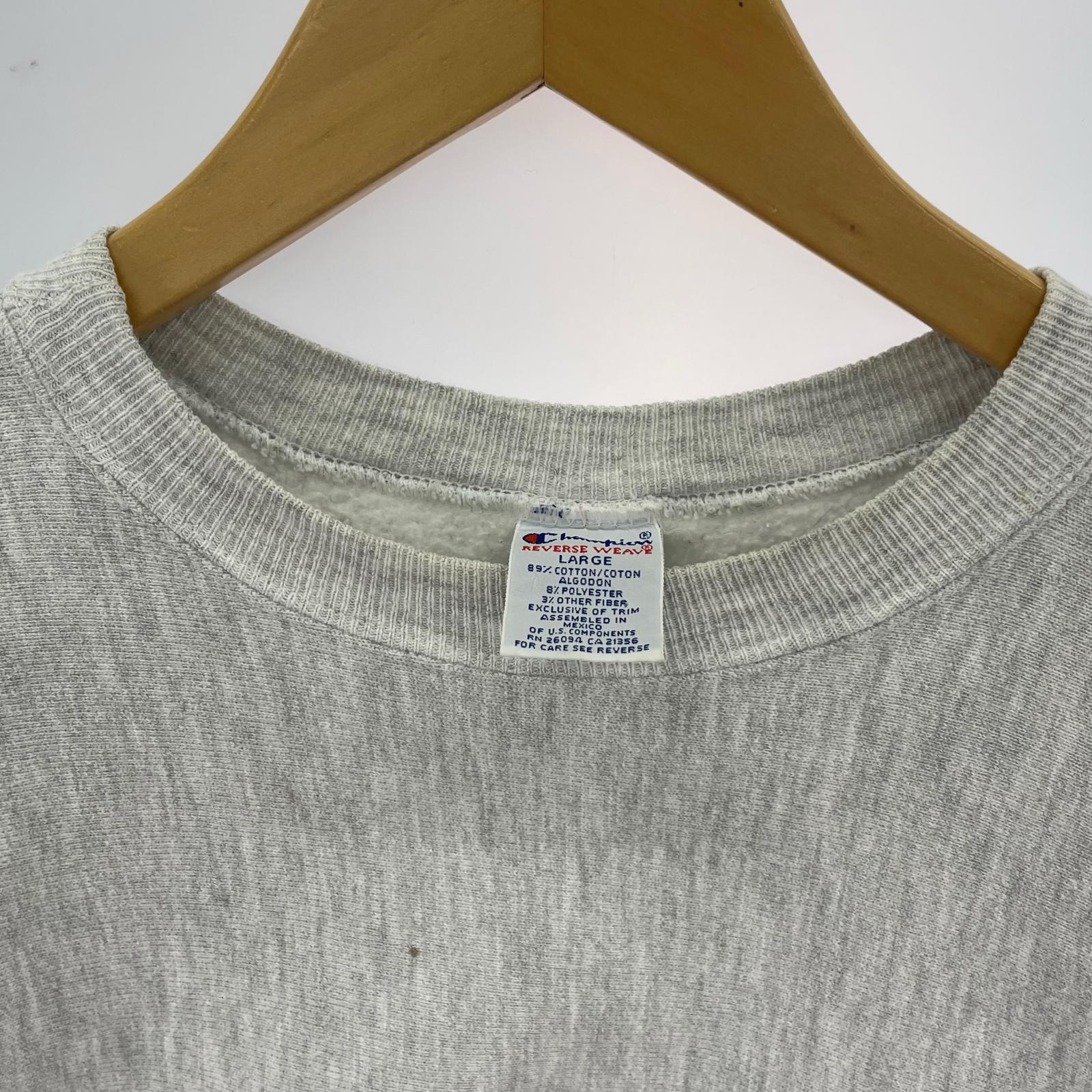 スウェット Champion リバースウィーブ カレッジロゴ グレー (L) L グレー