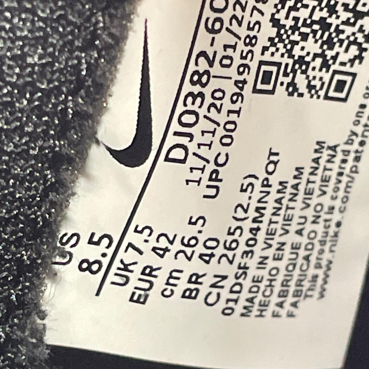 スニーカー DJ0382-600 Dunk High 26.5cm 26.5cm (US8 1/2 UK8 EU43) パープル