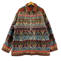ジャケット 80s POLO RALPH LAURE ネイティブ柄 ウールジャケット M