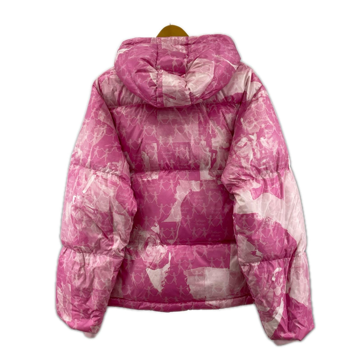 ダウンジャケット KIDSUPER MMQ AOP PUFFER JACKET PNK XS ピンク