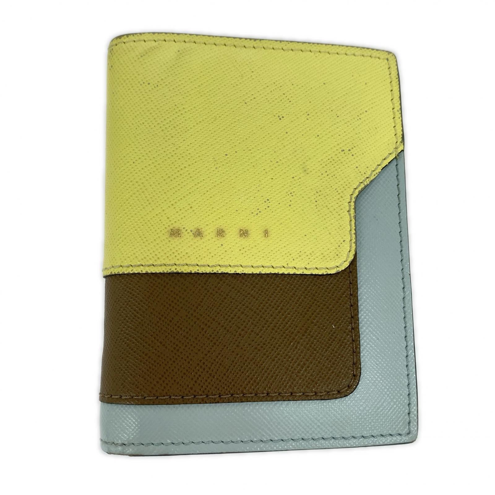 コンパクトウォレット MARNI トランク バイフォールド コンパクトウォレット マルチカラー マルチカラー