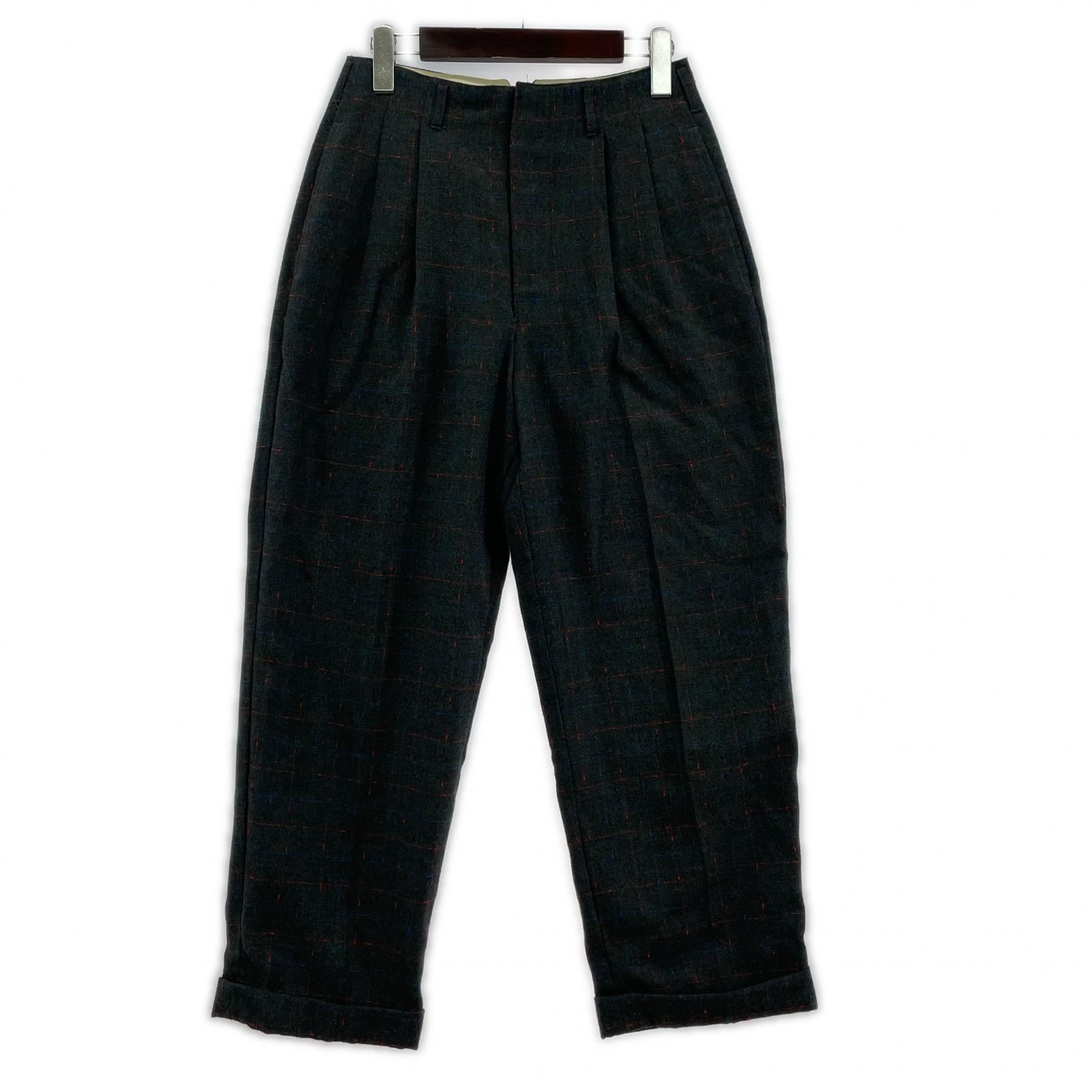 パンツ ピンンクドラゴン チェック S S グレー