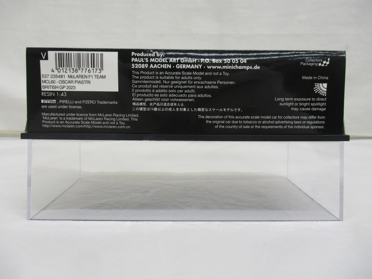 minichamps 1/43 MCL60 BRITISH GP 2023 スケールカー