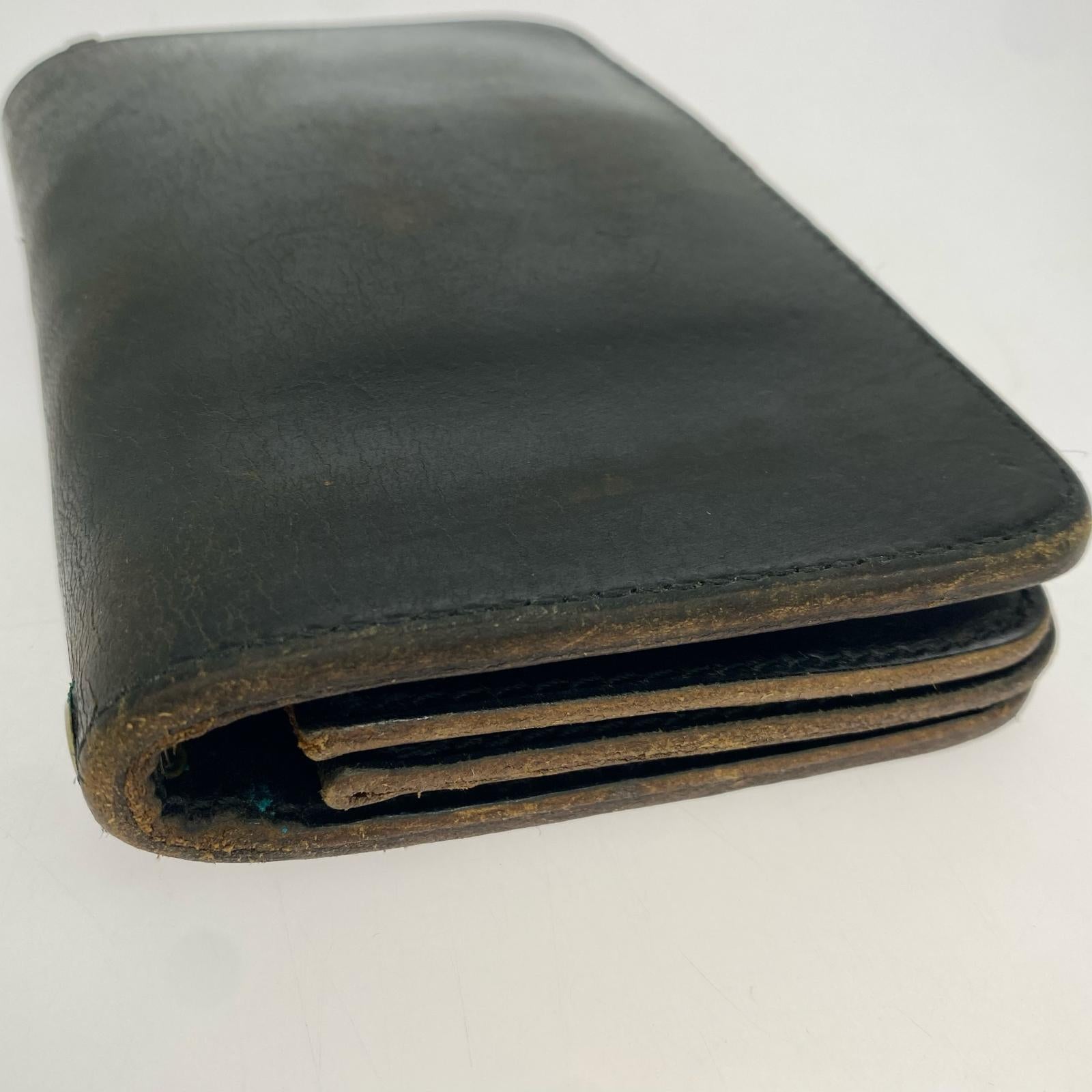 コンパクトウォレット 革蛸 レザー 蛸墨 黒 ブラック