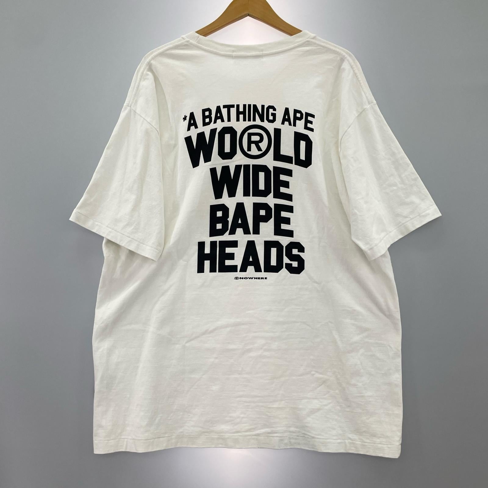 半袖Tシャツ BAPE FLYER PATTERN PRINT WHT (2XL) ホワイト