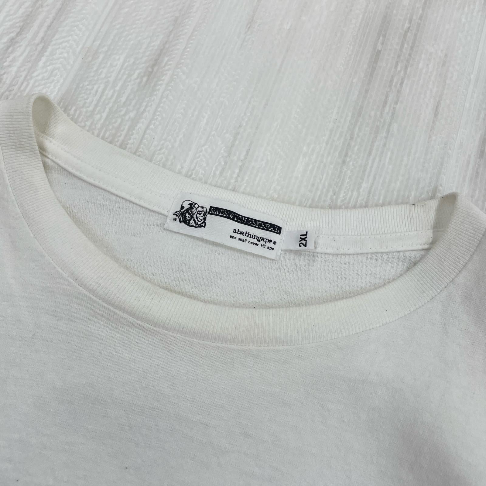 半袖Tシャツ BAPE FLYER PATTERN PRINT WHT (2XL) ホワイト