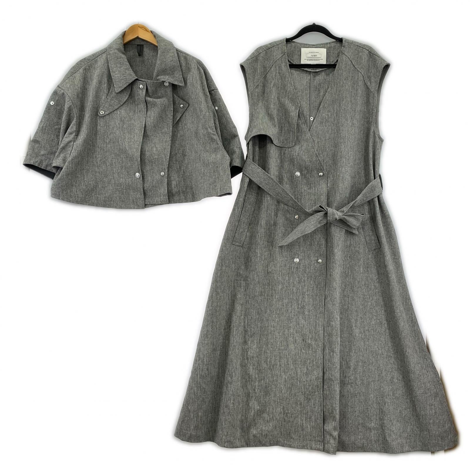 その他アウター 3WAY MILITARY DETAIL HS COAT M グレー