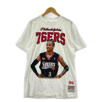 半袖Tシャツ mitchell&ness アレン・アンバーソン S/S TEE 白 (L) L ホワイト