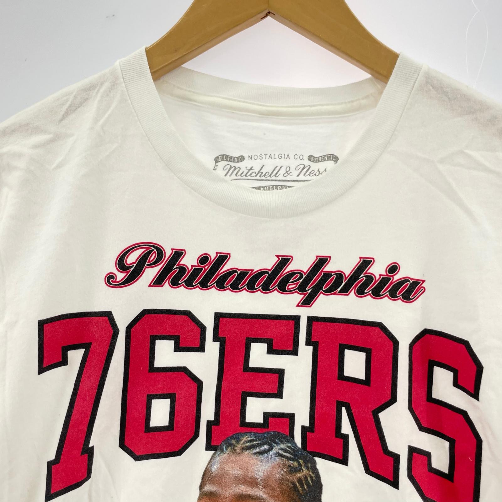 半袖Tシャツ mitchell&ness アレン・アンバーソン S/S TEE 白 (L) L ホワイト