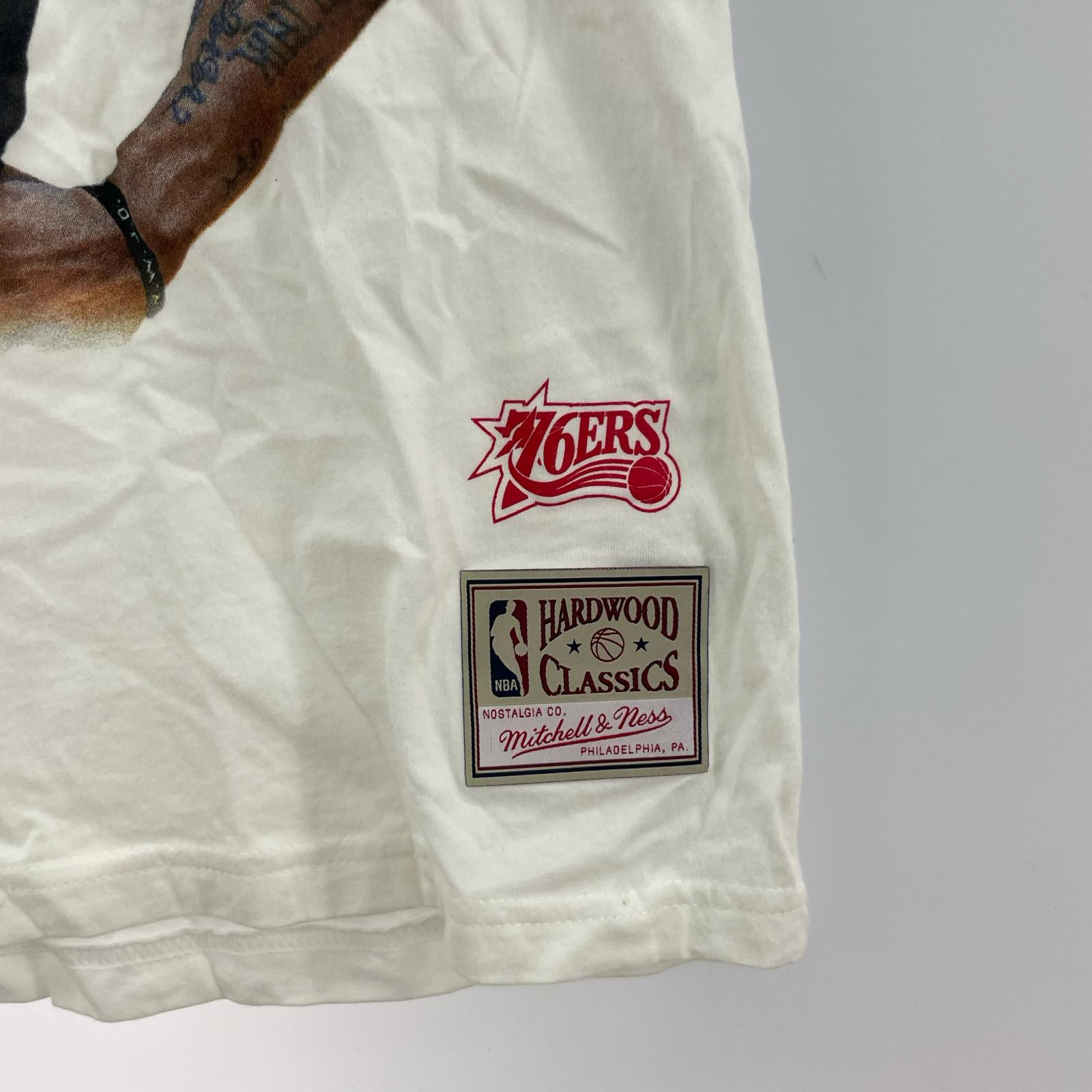 半袖Tシャツ mitchell&ness アレン・アンバーソン S/S TEE 白 (L) L ホワイト