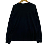長袖Tシャツ スモールボックスロゴ 黒 (S) S ブラック