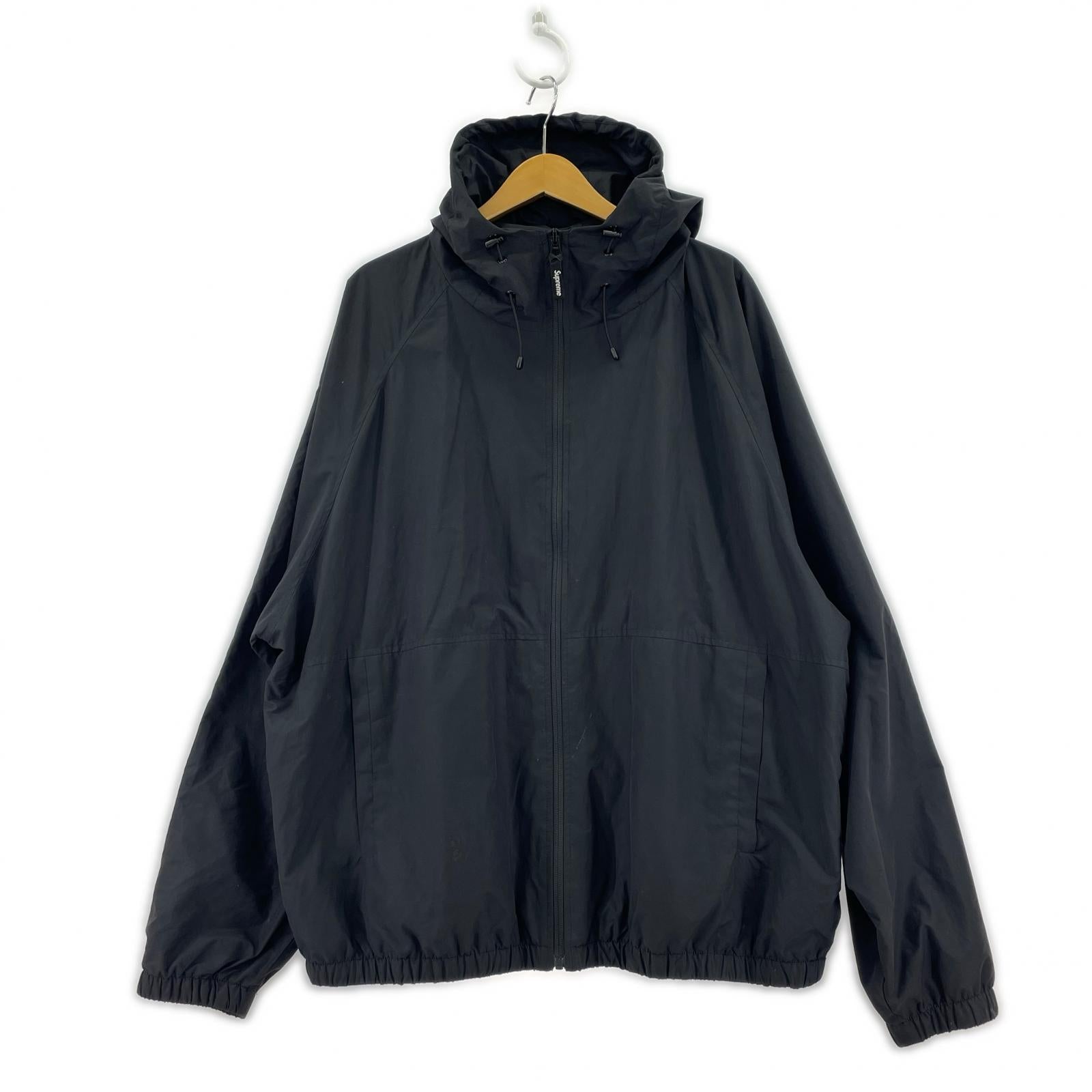 ジャケット lightweight nylon hooded jacket XXL 黒 ブラック