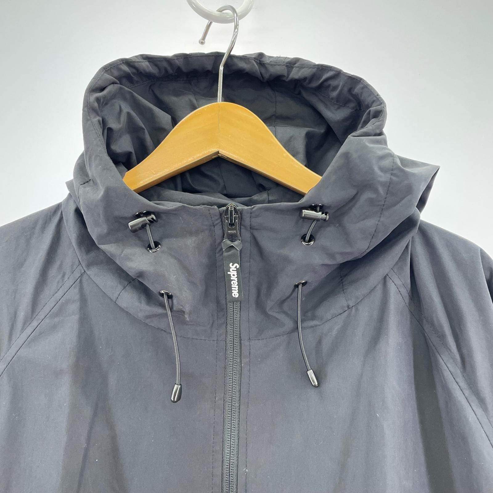 ジャケット lightweight nylon hooded jacket XXL 黒 ブラック