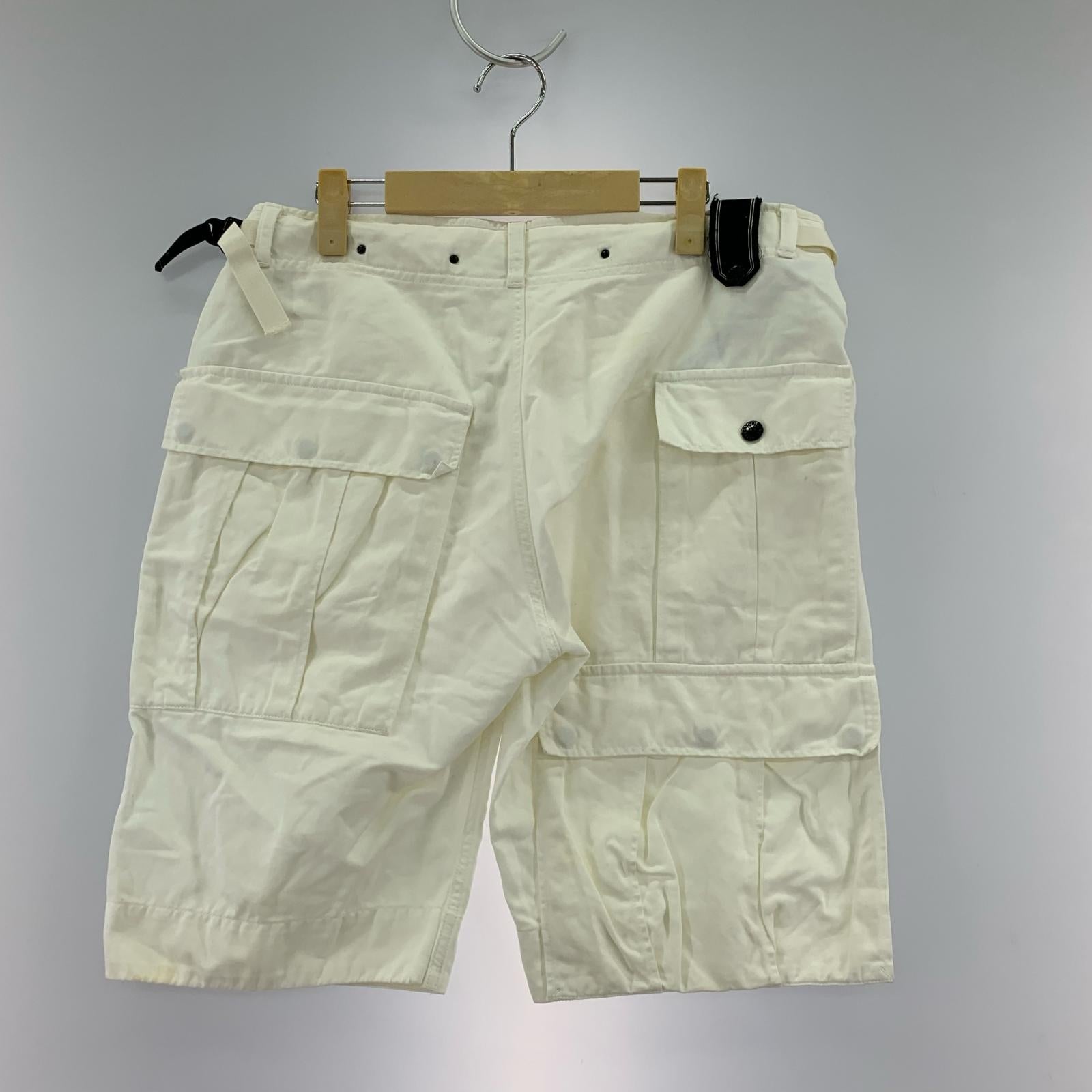 ショートパンツ STONE ISLAND 00s コットン×リネン カーゴショーツ 48 ホワイト 48 ホワイト