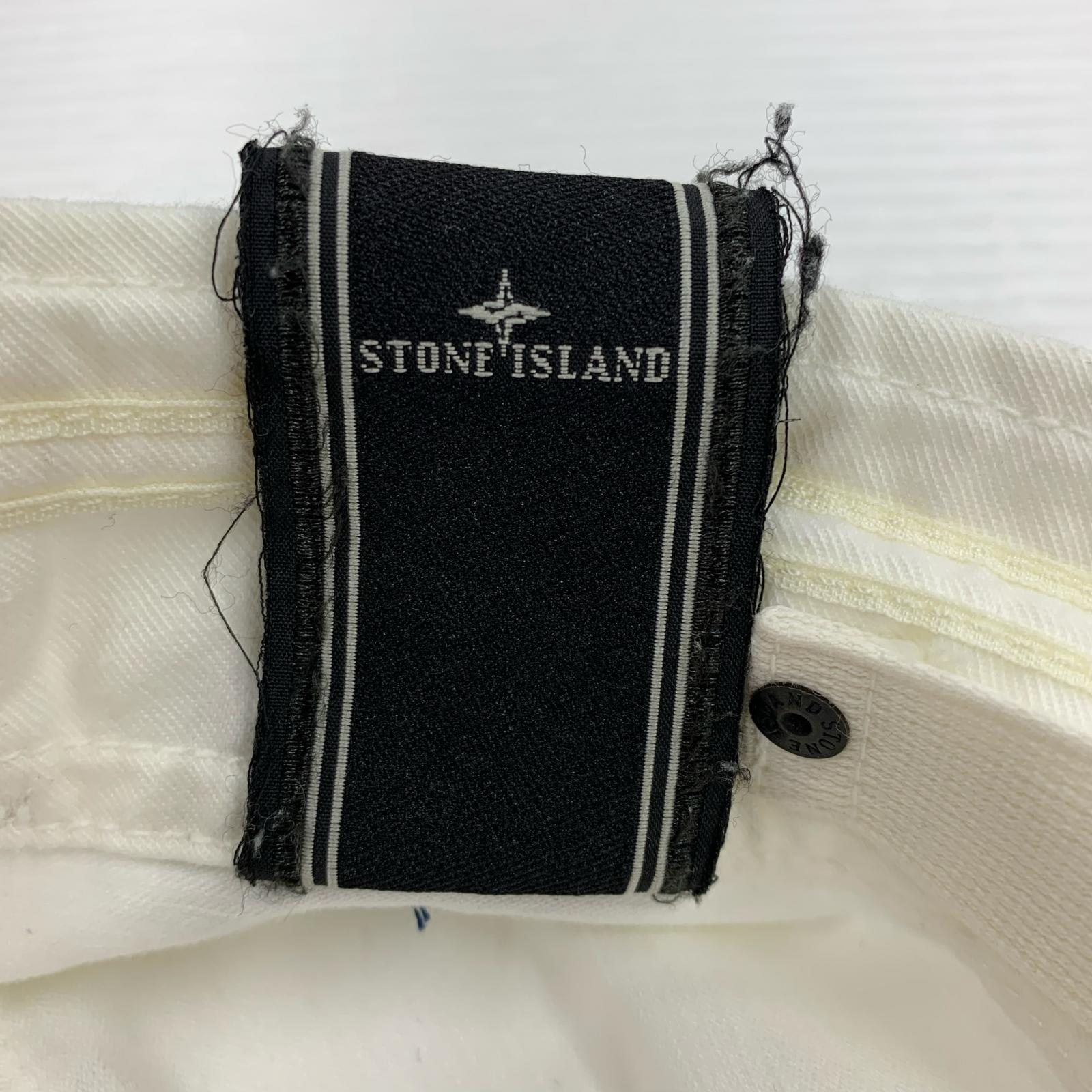 ショートパンツ STONE ISLAND 00s コットン×リネン カーゴショーツ 48 ホワイト 48 ホワイト