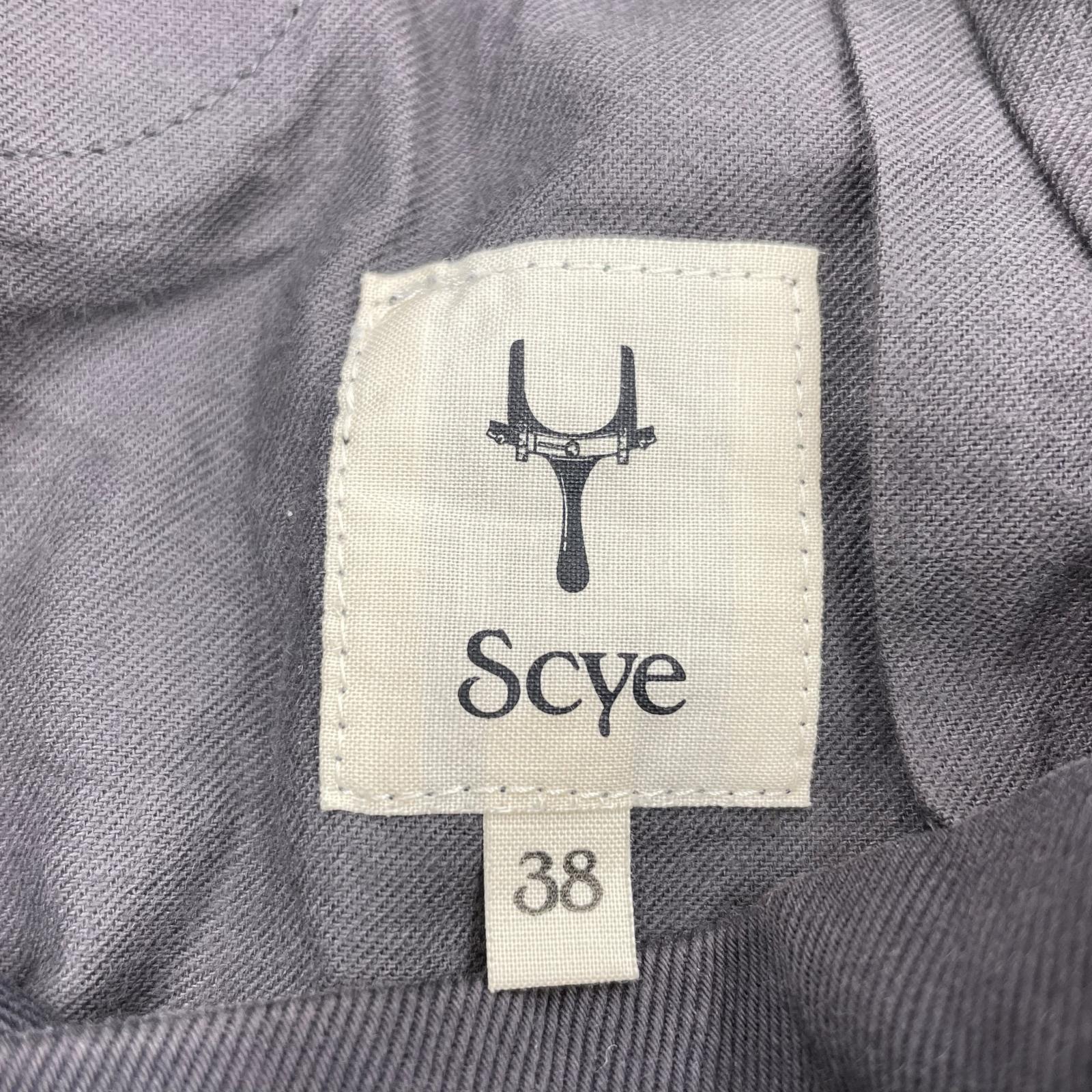 パンツ コットン リネン パンツ SCYE パンツ 1211-83083 グレー