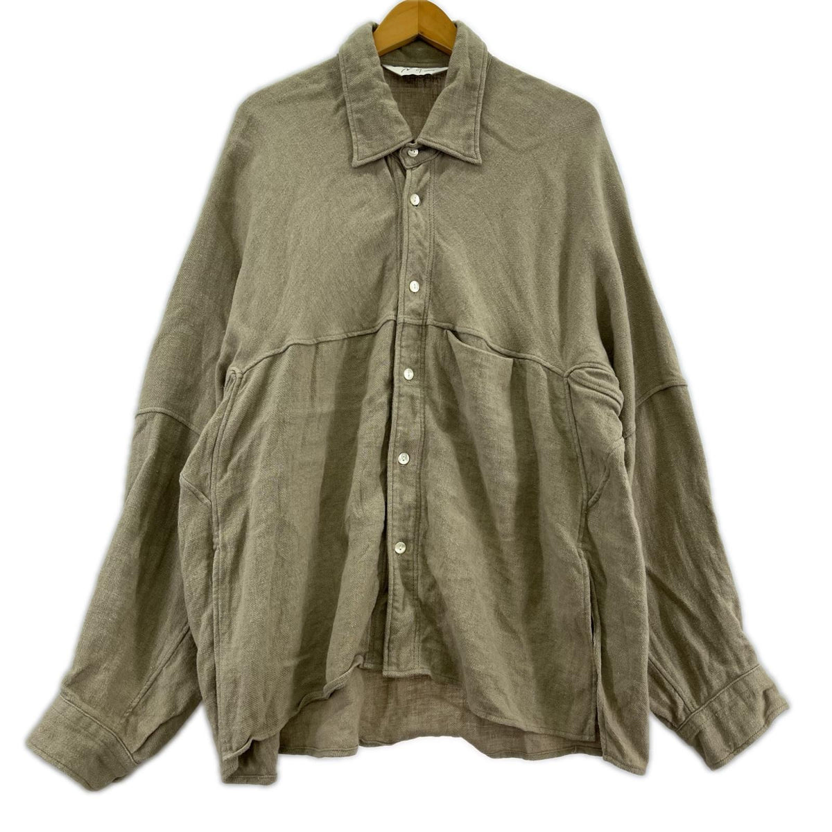 長袖シャツ W/L KIMONO SHIRT BEG (2) 2 ベージュ