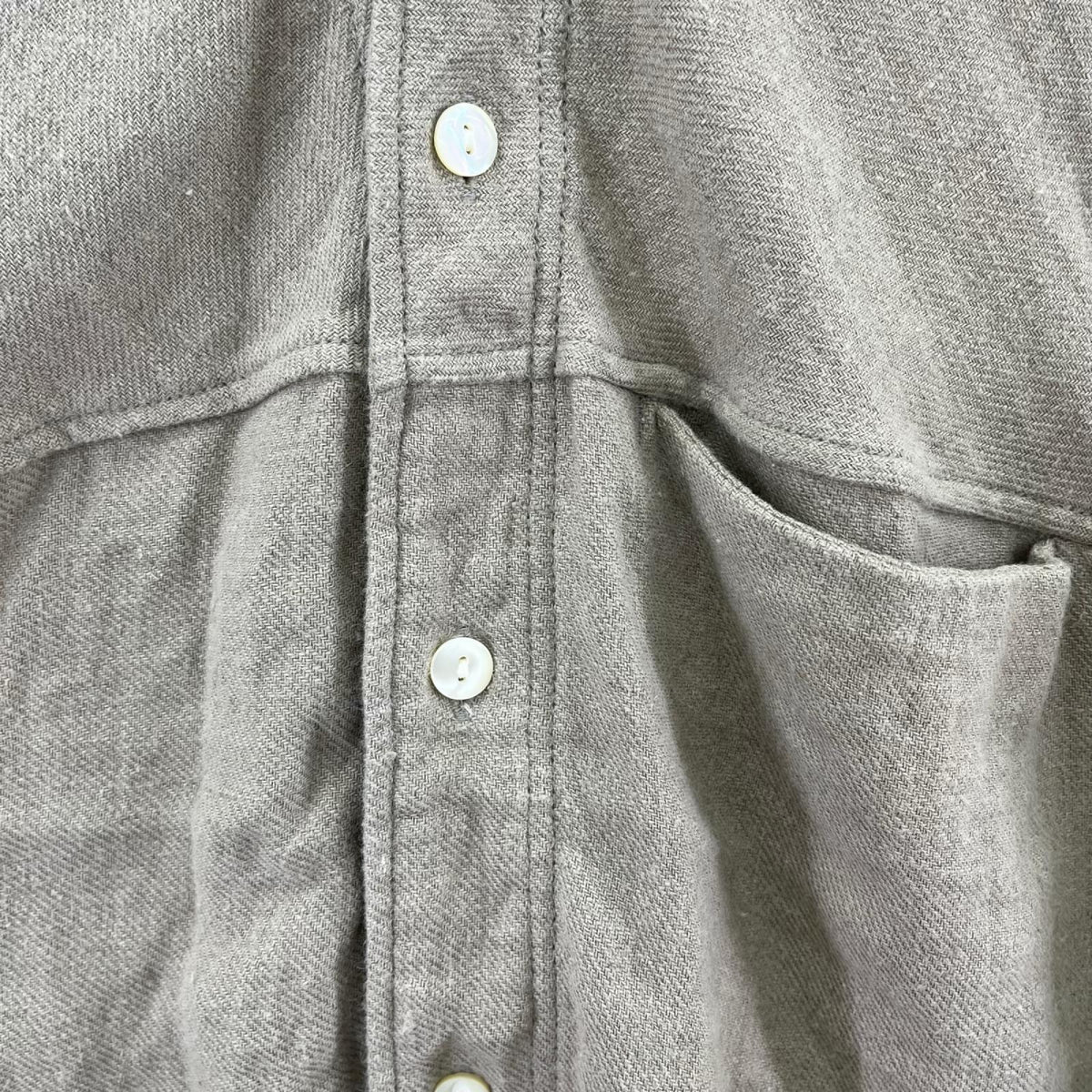 長袖シャツ W/L KIMONO SHIRT BEG (2) 2 ベージュ