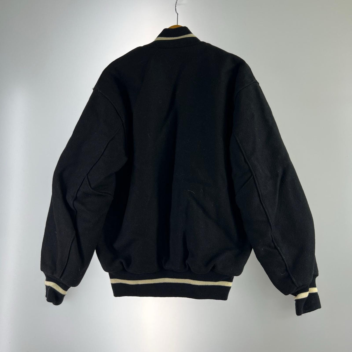 ジャケット DeLONG スタジャン 黒 M ブラック