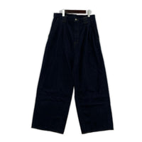 デニムパンツ Denim 3pleated Wide-leg Trousers 3 インディゴ 3