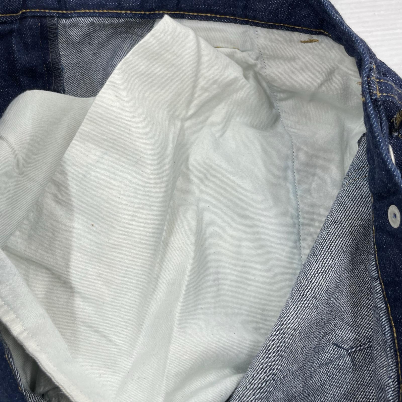 デニムパンツ Denim 3pleated Wide-leg Trousers 3 インディゴ 3
