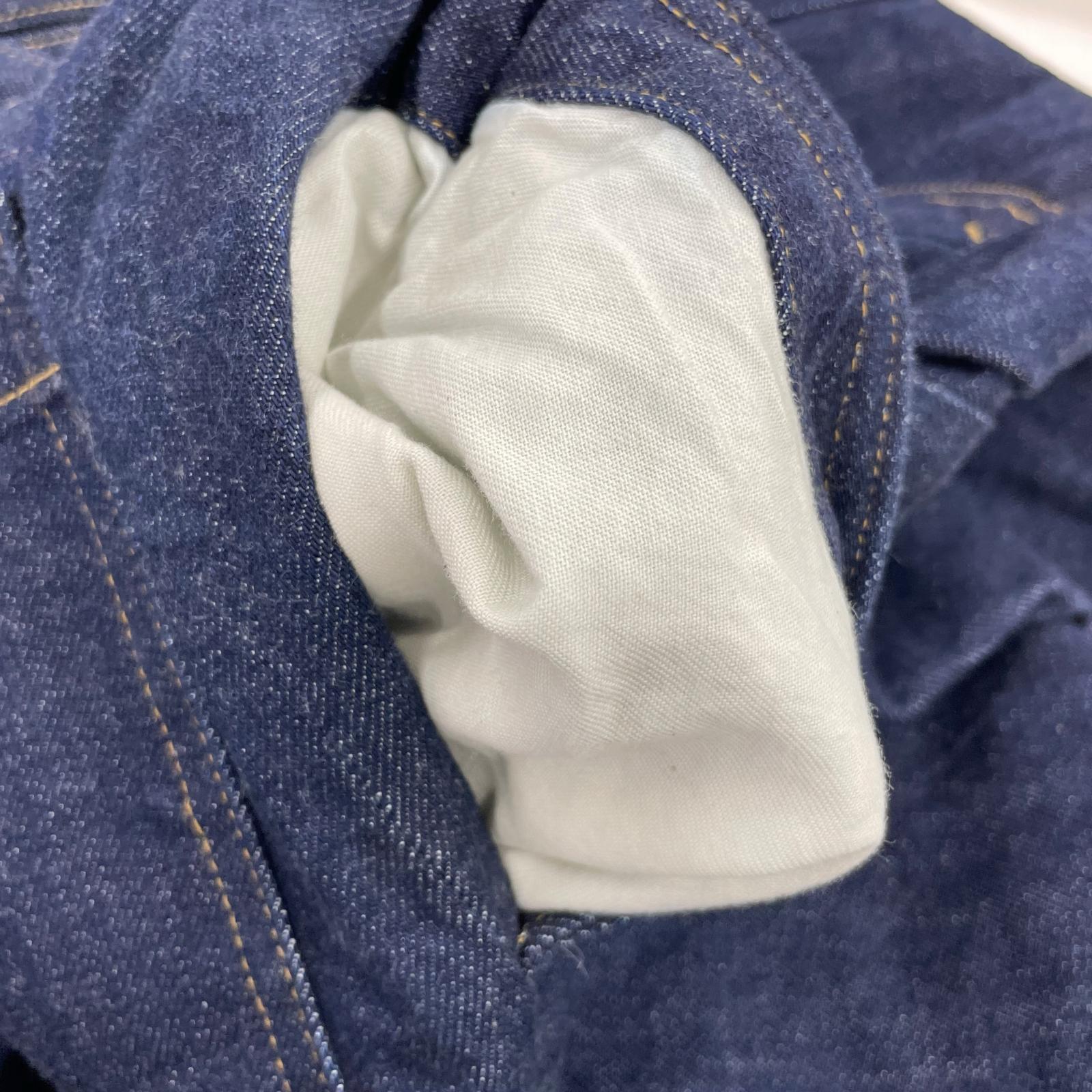 デニムパンツ Denim 3pleated Wide-leg Trousers 3 インディゴ 3