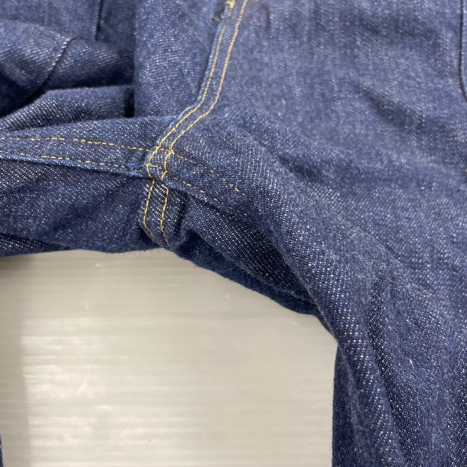 デニムパンツ Denim 3pleated Wide-leg Trousers 3 インディゴ 3