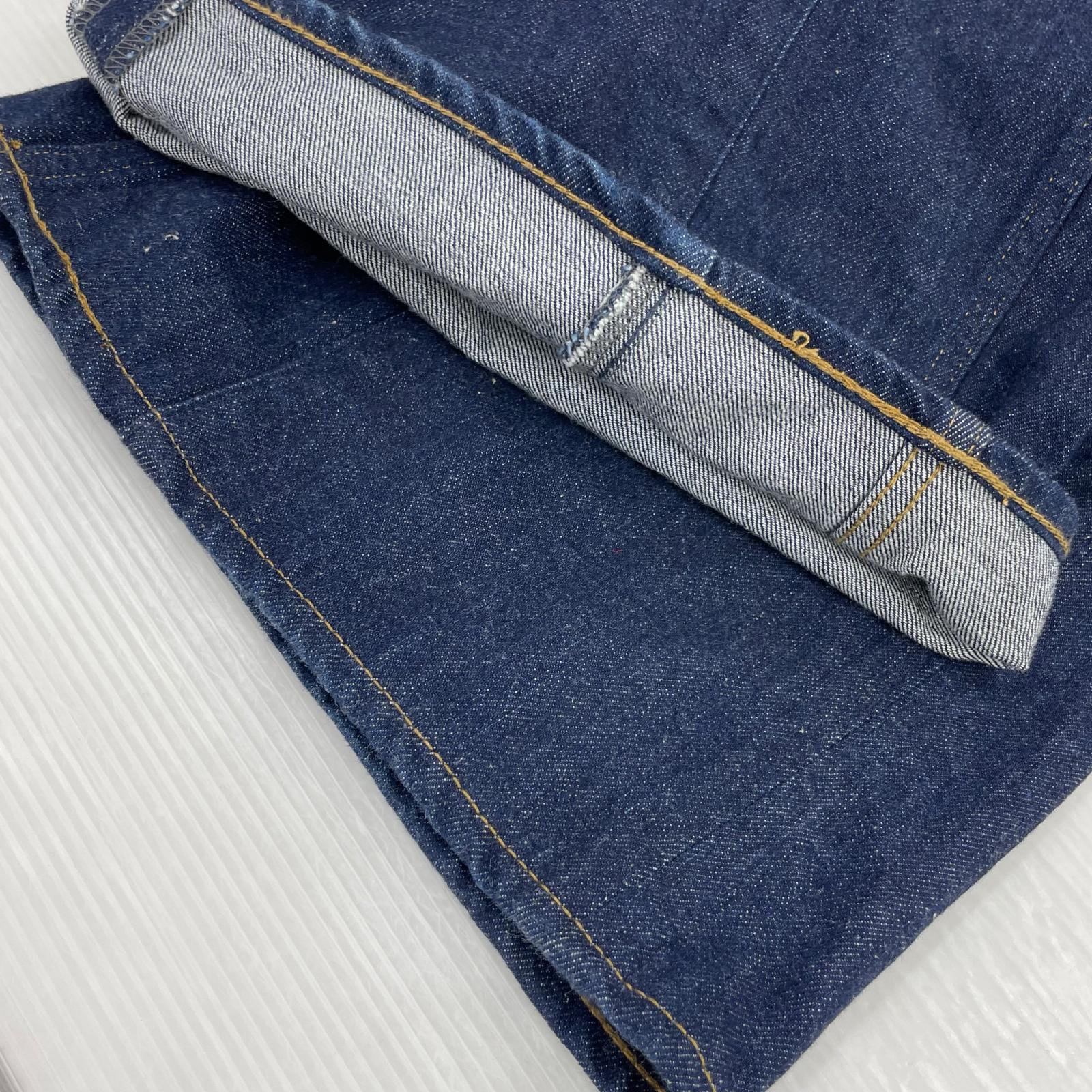 デニムパンツ Denim 3pleated Wide-leg Trousers 3 インディゴ 3