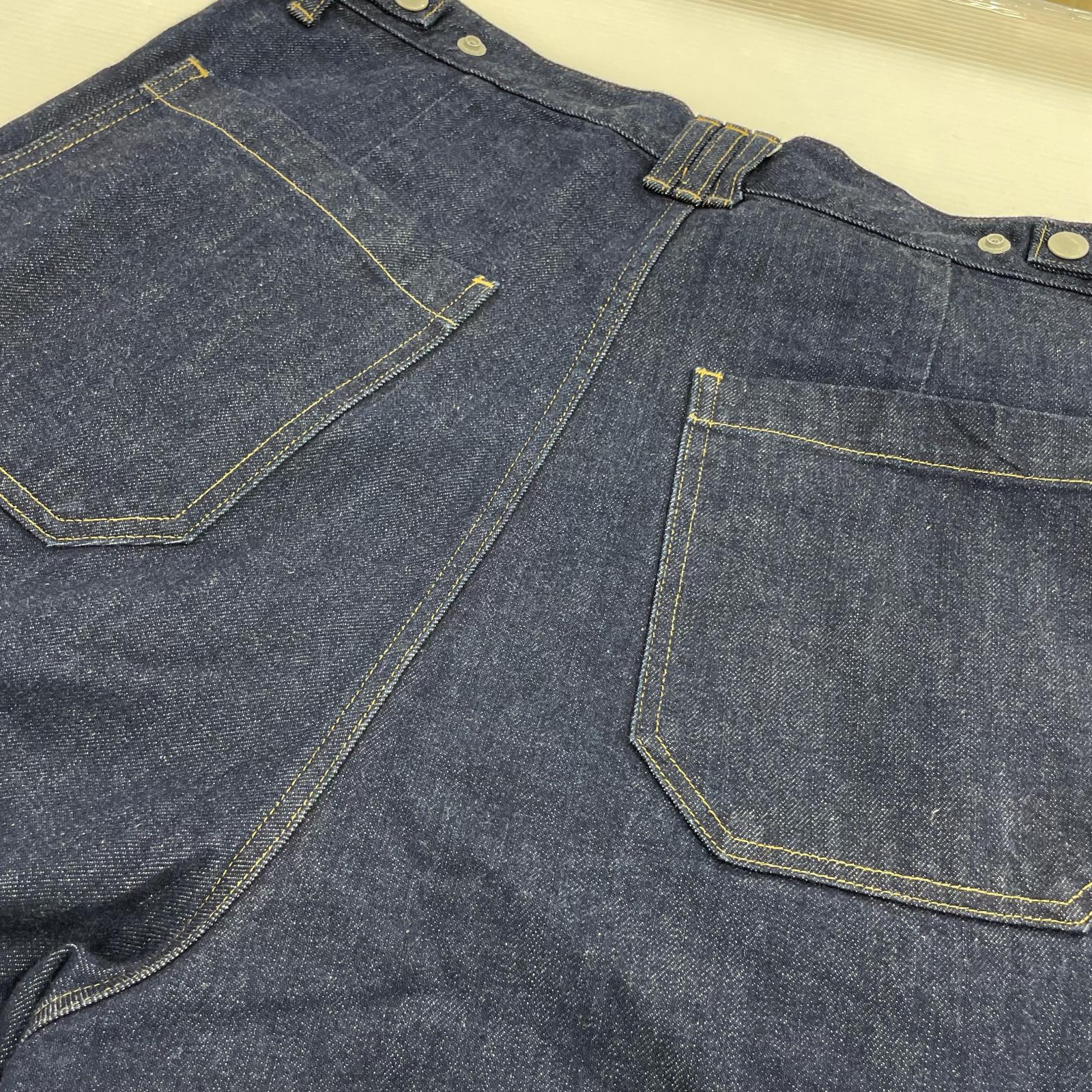 デニムパンツ Denim 3pleated Wide-leg Trousers 3 インディゴ 3