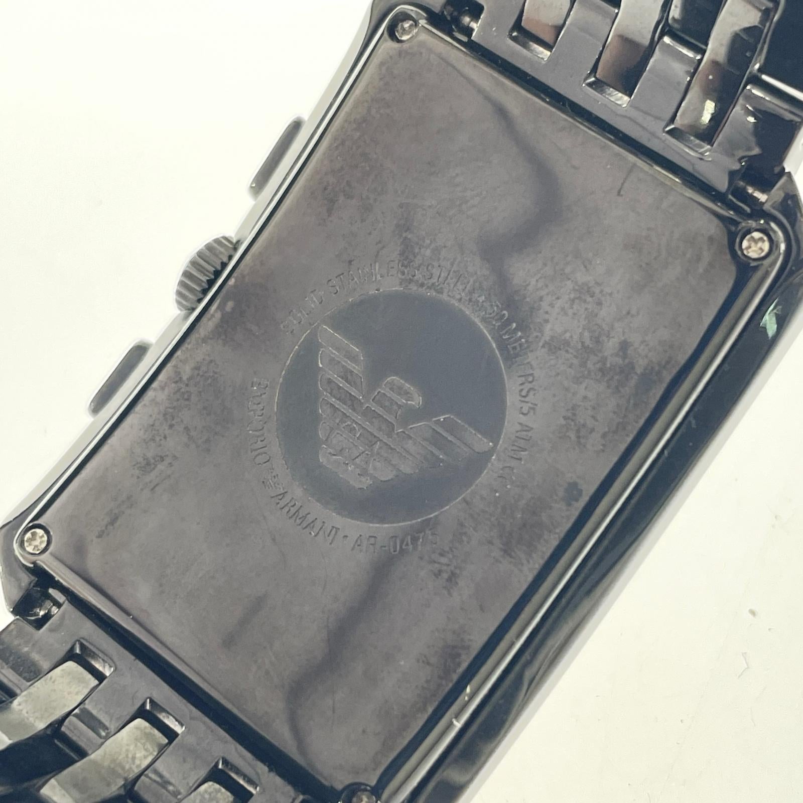 腕時計 AR-0475 クロノグラフ QZ ブラック