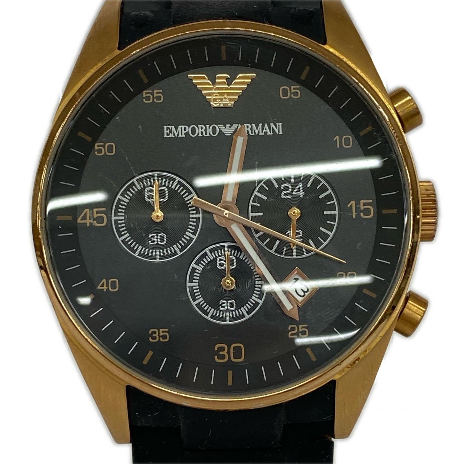 腕時計 EMPORIO ARMANI メンズ時計 ブラック