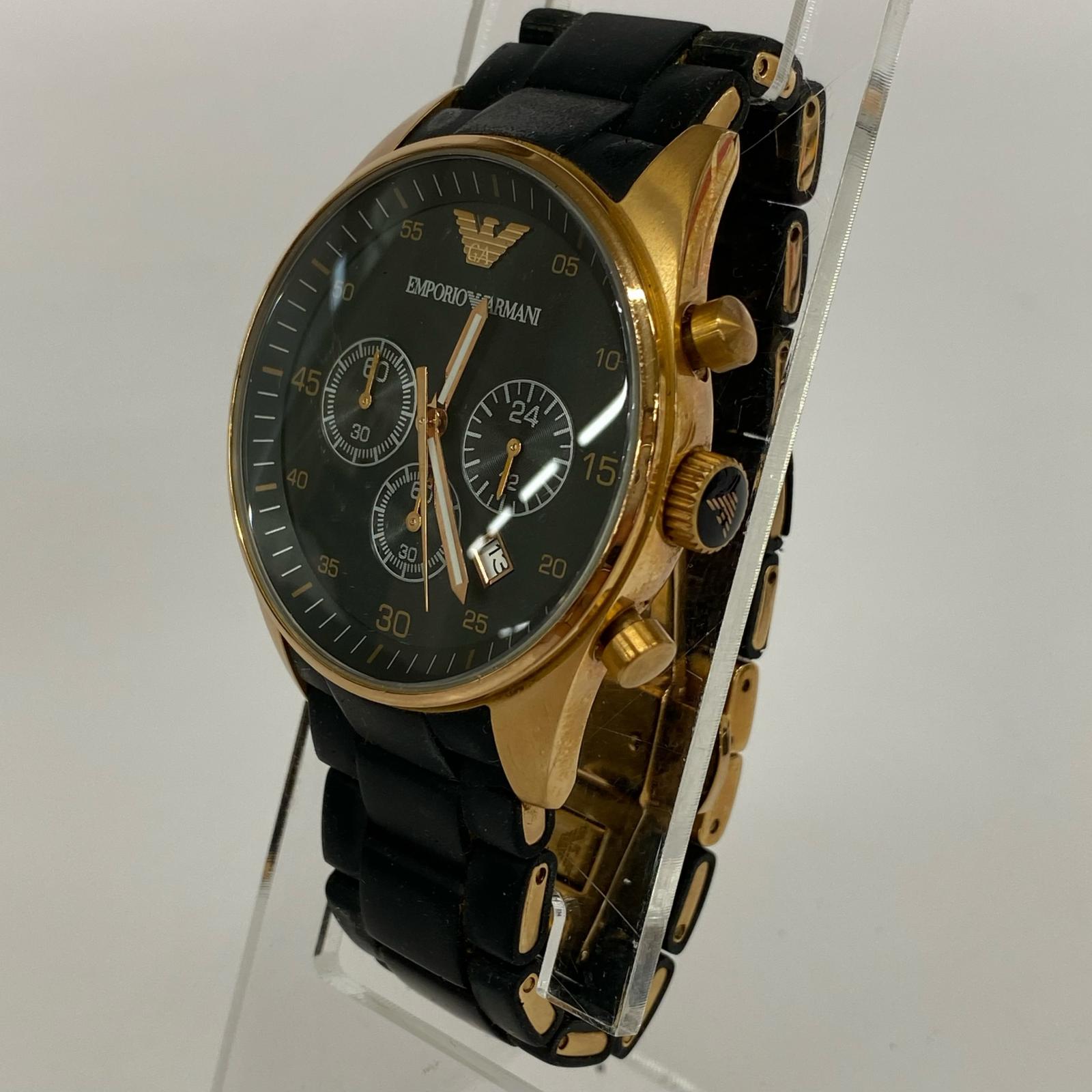 腕時計 EMPORIO ARMANI メンズ時計 ブラック