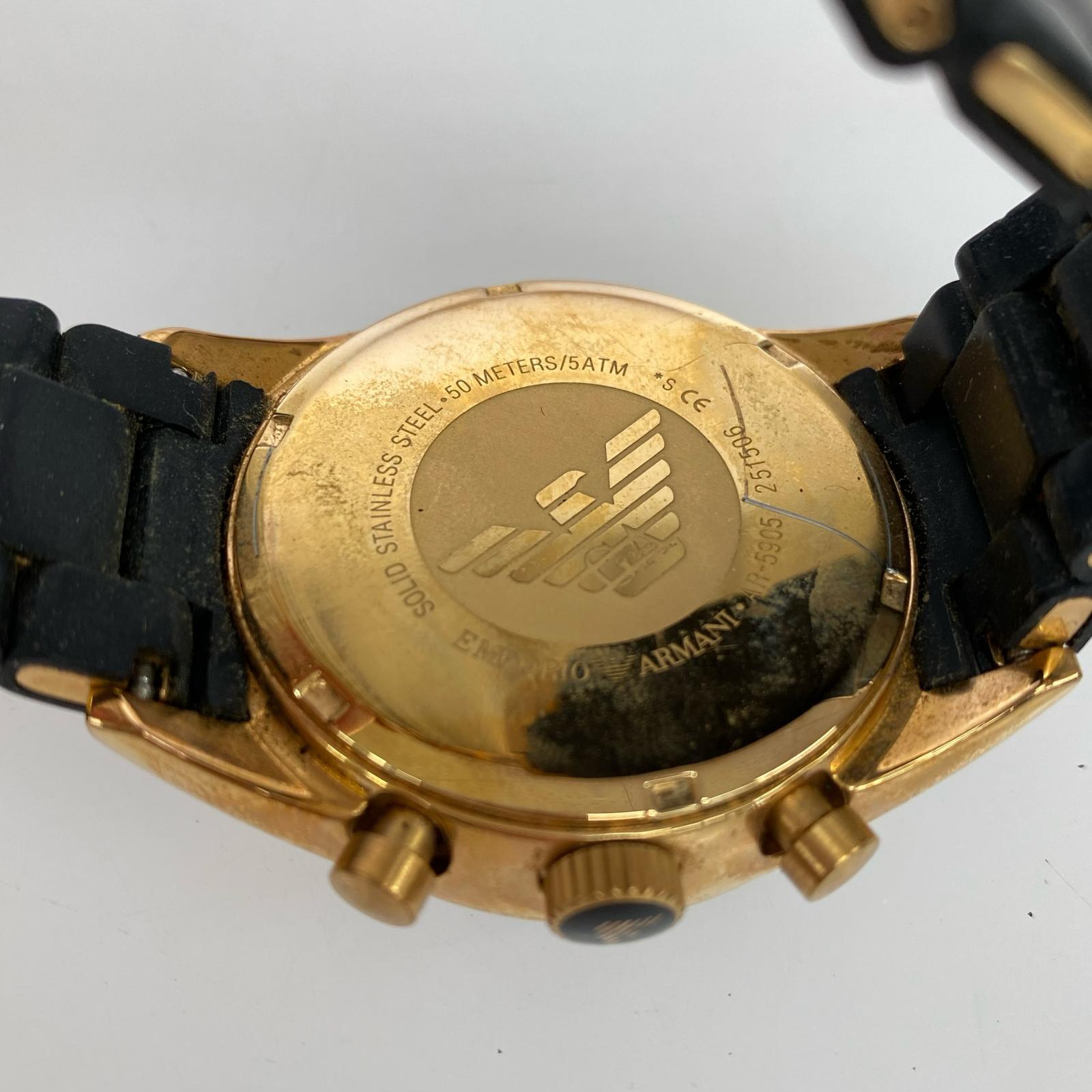 腕時計 EMPORIO ARMANI メンズ時計 ブラック