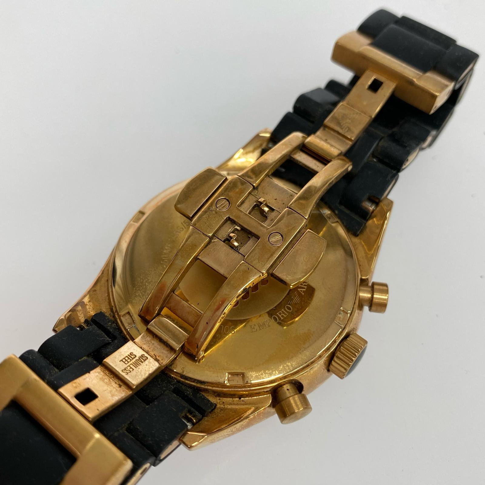 腕時計 EMPORIO ARMANI メンズ時計 ブラック