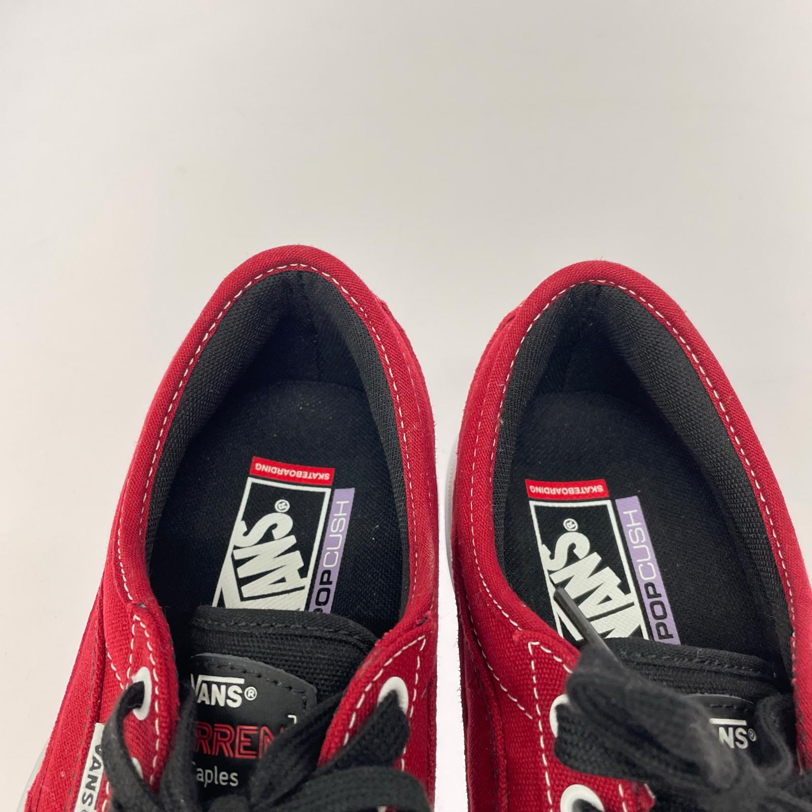 スニーカー VANS SKATE CURREN CAPLES 赤 (26.5) 26.5cm (US8 1/2 UK8 EU43) レッド