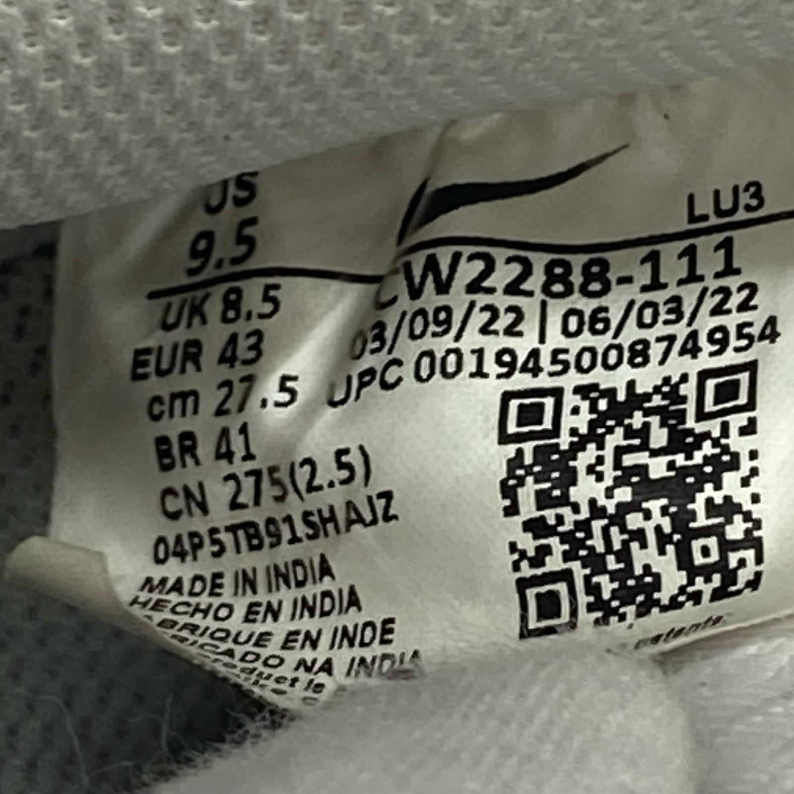 スニーカー エアフォースワン cw2288-111 27.5cm (US9 1/2 UK9 EU45) ホワイト