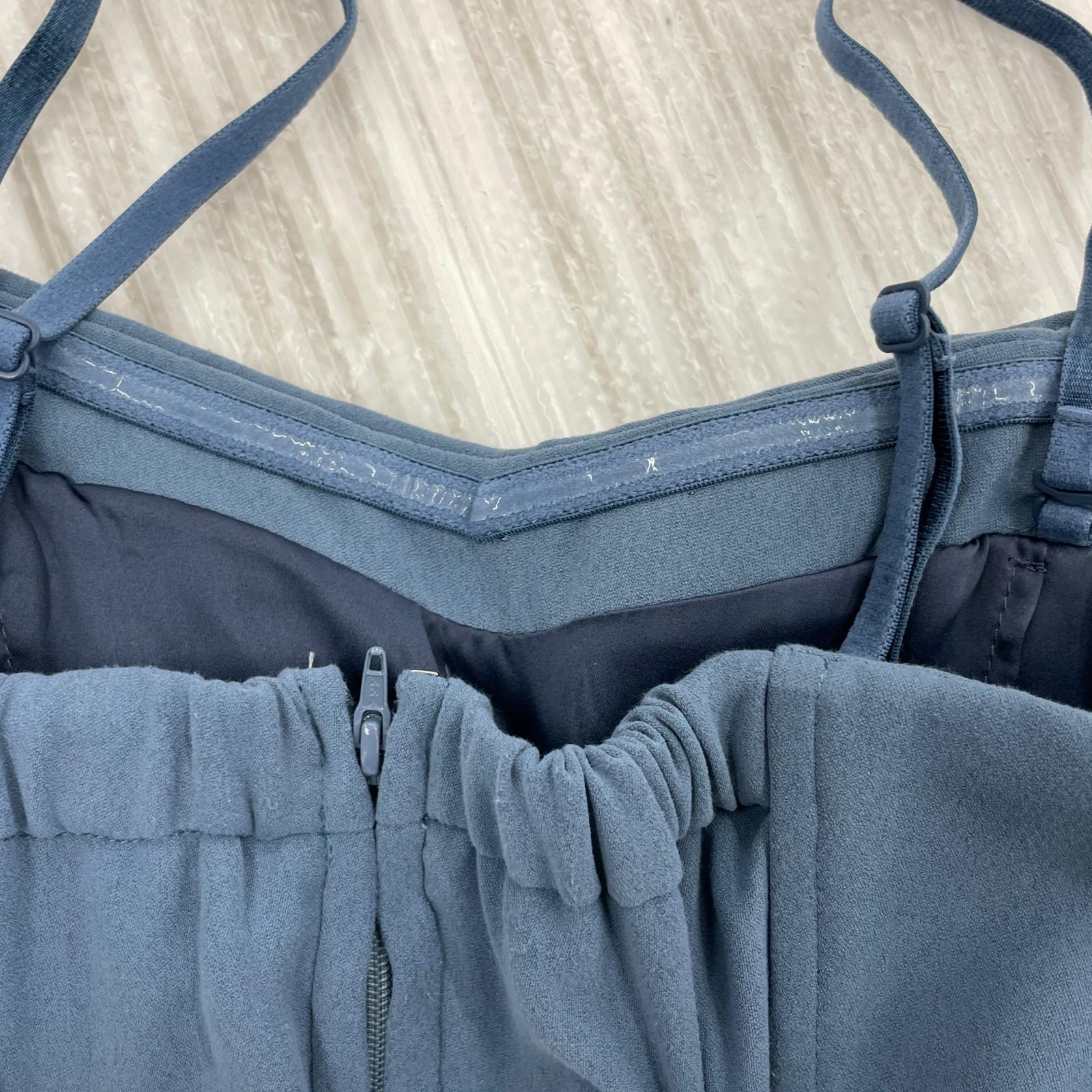 ワンピース サロペット BLU M ブルー